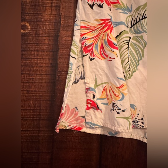 Nine West Floral Sleeveless Blouse Top Size 2X Tropical Print - Picture 6 of 10